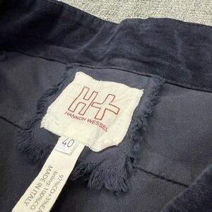 H+ Hannoh Wessel Propsera Pants Women's 40 (31x28) Navy Blue Velvet